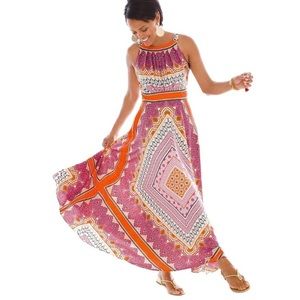 Chico’s print maxi dress
